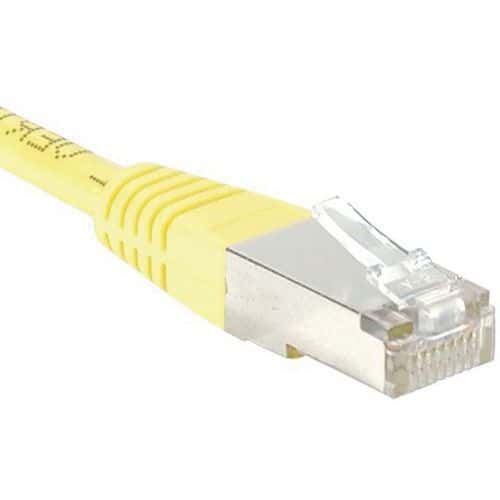 Cordon RJ45 Budget catégorie 6 F/UTP jaune - 15 m