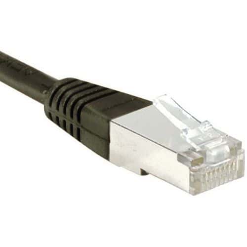 Cordon RJ45 Budget catégorie 6 F/UTP noir - 10 m