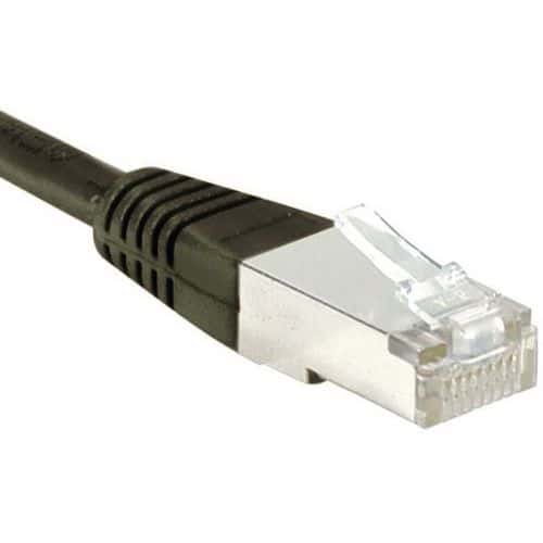 Cordon RJ45 Budget catégorie 6 F/UTP noir - 15 m