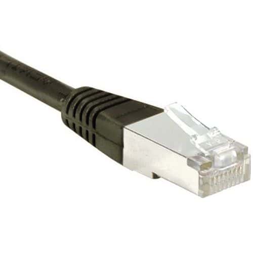 Cordon RJ45 Budget catégorie 6 F/UTP noir - 20 m