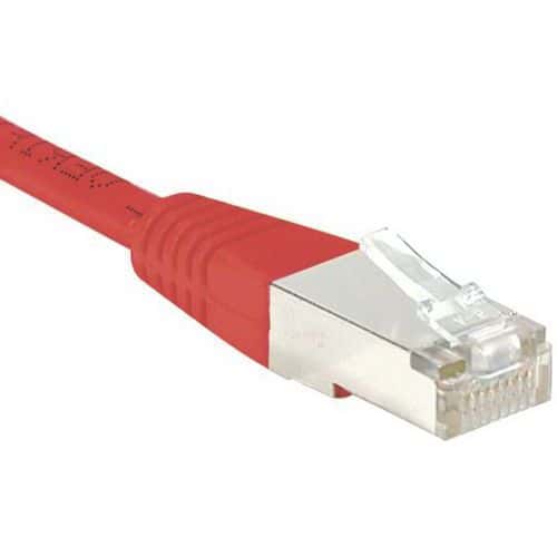 Cordon RJ45 Budget catégorie 6 F/UTP rouge - 5 m