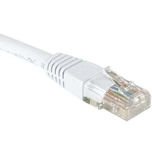 Cordon RJ45 Budget catégorie 6 U/UTP blanc - 15 m