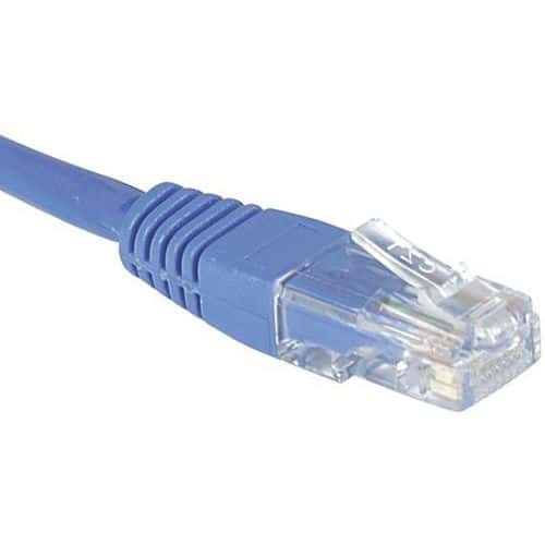 Cordon RJ45 Budget catégorie 6 U/UTP bleu - 2 m