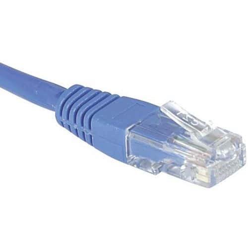 Cordon RJ45 Budget catégorie 6 U/UTP bleu - 3 m