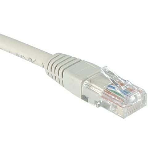 Cordon RJ45 Budget catégorie 6 U/UTP gris - 15 m