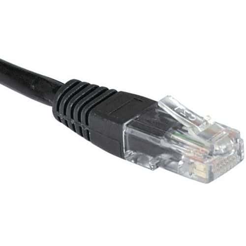 Netwerkkabel budget RJ45 CAT 6 U/UTP zwart 1 m