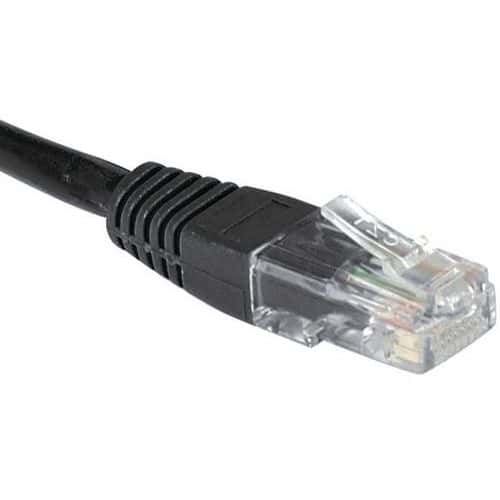 Cordon RJ45 Budget catégorie 6 U/UTP noir - 2 m