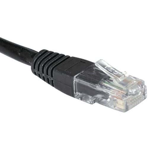 Cordon RJ45 Budget catégorie 6 U/UTP noir - 5 m