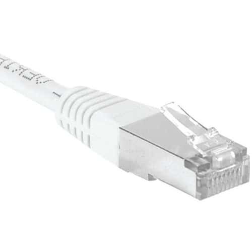 Cordon RJ45 catégorie 6A F/UTP blanc - 10 m