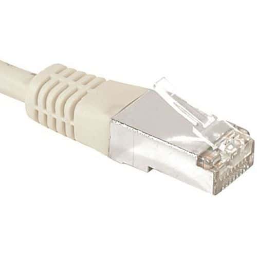 Cordon RJ45 catégorie 6A F/UTP gris - 5 m