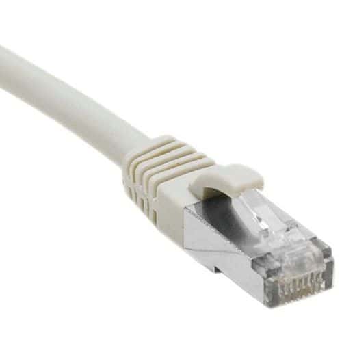 Cordon RJ45 catégorie 6A F/UTP LSOH snagless gris - 0,15 m