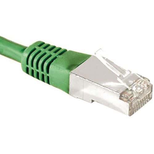 Cordon RJ45 catégorie 6A F/UTP vert - 10 m