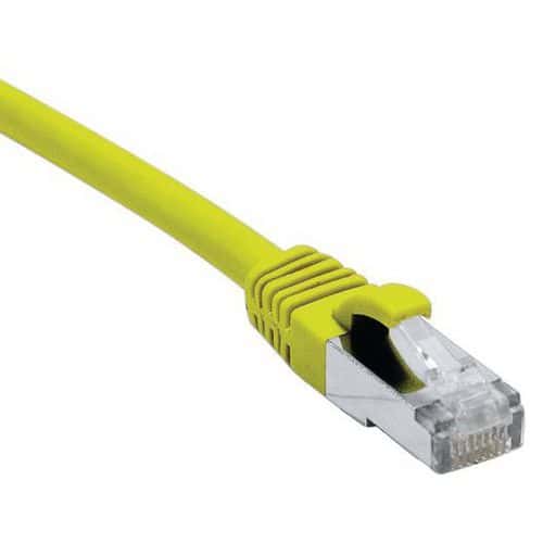 Cordon RJ45 câble catégorie 7 S/FTP LSOH jaune - 20 m Dexlan