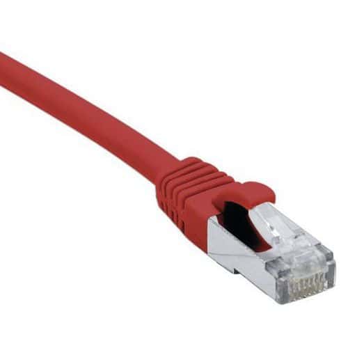 Cordon RJ45 câble catégorie 7 S/FTP LSOH rouge - 20 m Dexlan