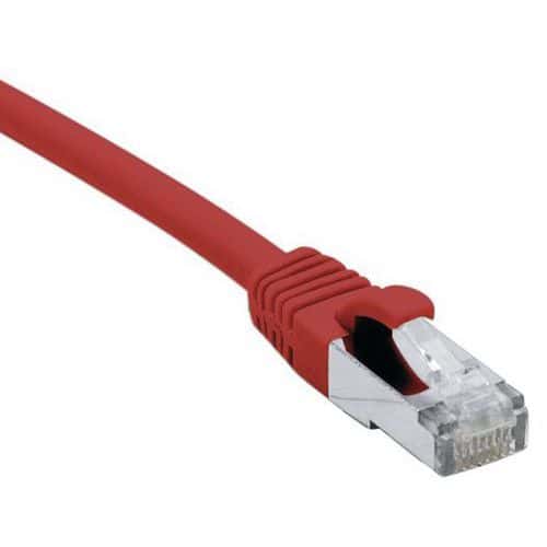 Cordon RJ45 câble catégorie 7 S/FTP LSOH rouge 1,5 m Dexlan