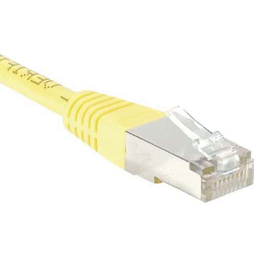 Cordon RJ45 catégorie 5e F/UTP jaune - 0,15 m