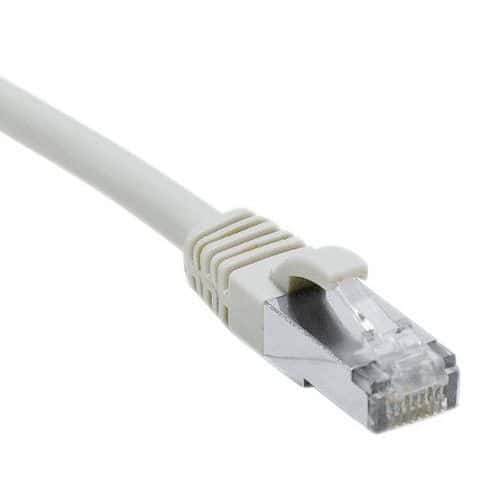 Cordon RJ45 catégorie 6A F/UTP LSOH snagless gris - 1 m