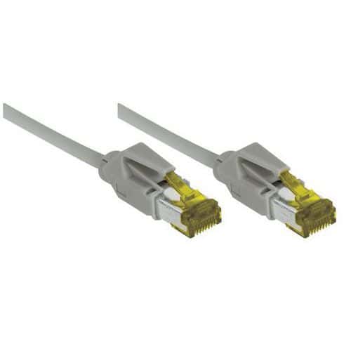 Cordon RJ45 sur câble catégorie 7 S/FTP LSOH gris - 1 m