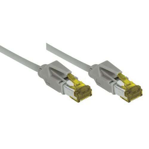 Cordon RJ45 sur câble catégorie 7 S/FTP LSOH gris - 1,5 m