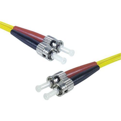 Draadbrug optisch Duplex 2 mm OS2 ST-UPC/ST-UPC geel 10 m