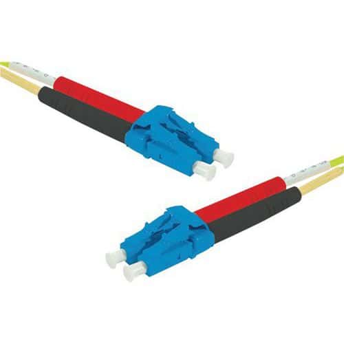 Draadbrug Duplex 2 mm OS2 LC-UPC/LC UPC geel 1 m