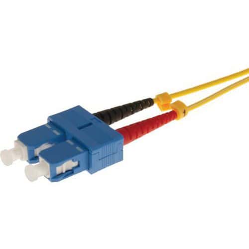 Draadbrug Duplex 2 mm OS2 SC-UPC/SC UPC geel 10 m