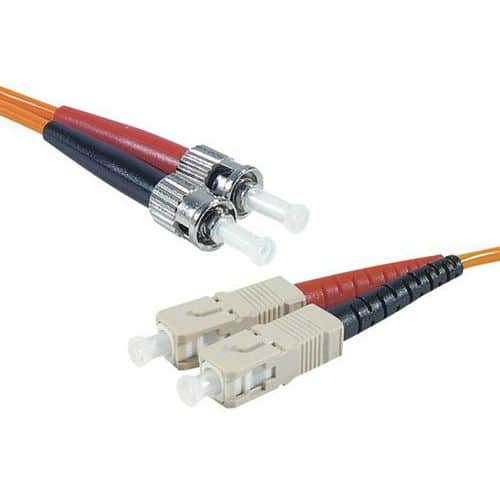 Draadbrug Duplex 2 mm OM2 ST-UPC/SC UPC oranje 1 m