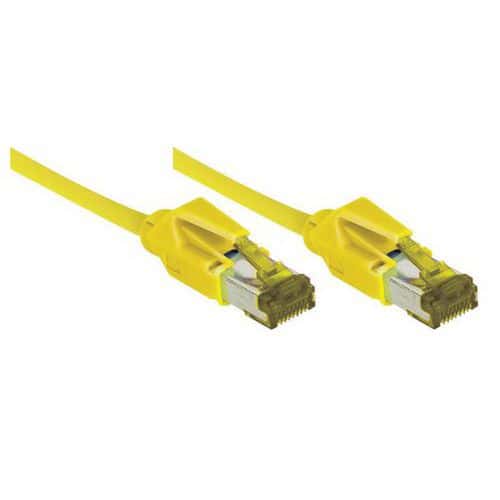 Netwerksnoer RJ45 op Kabel CAT 7 S/FTP LSOH SNG geel 5 m