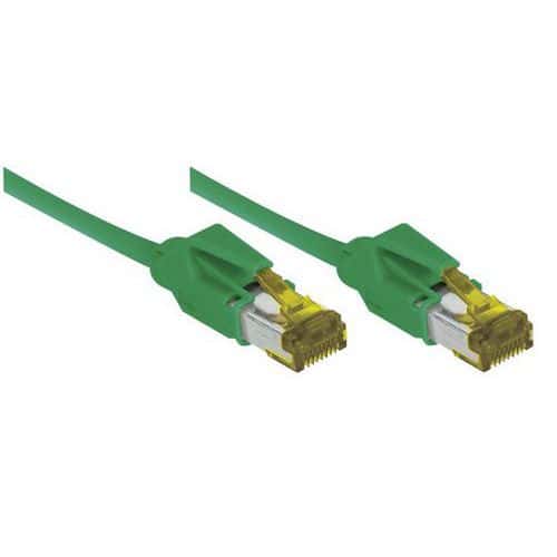 Cordon RJ45 sur câble catégorie 7 S/FTP LSOH vert - 20 m