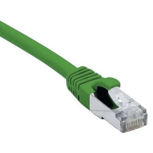 Cordon RJ45 sur câble catégorie 7 S/FTP LSOH vert -5m Dexlan