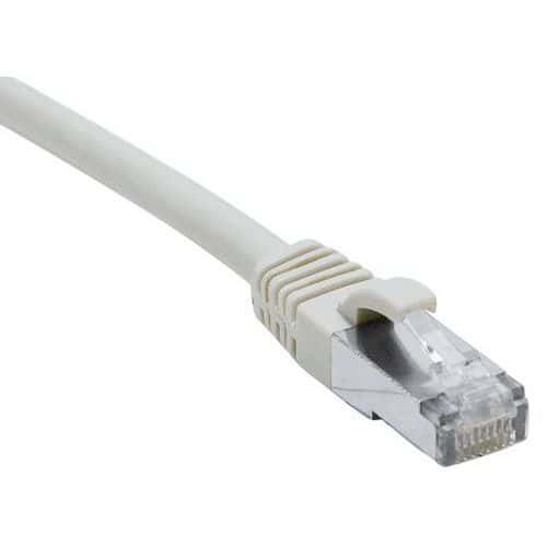 Cordon RJ45 sur câble catégorie 7 S/FTPLSOH gris 1,5m Dexlan