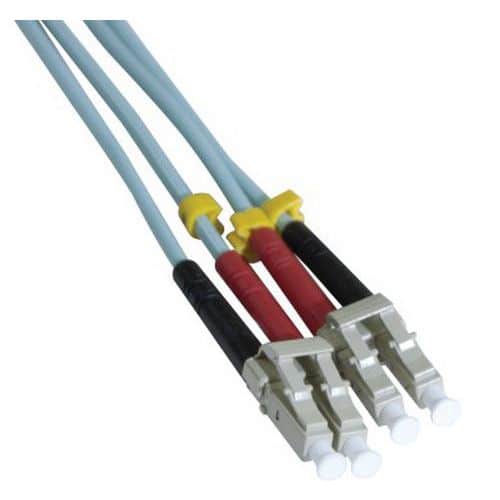 Draadbrug optisch Duplex 2 mm OM3 LC-UPC/LC-UPC aqua 2 m