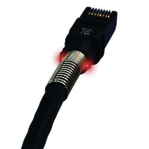 Patchkabel RJ45 CAT 6A U/FTP zwart - 0.9 m