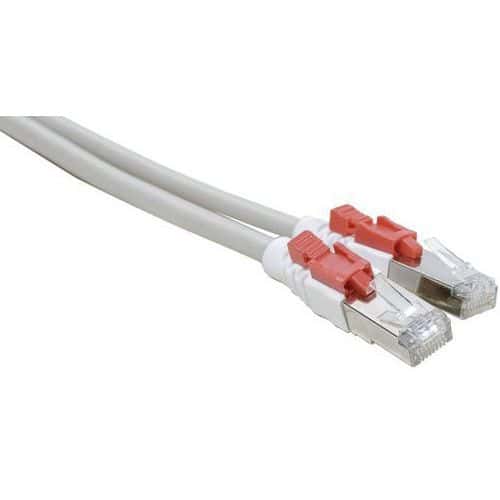 Netwerkkabel RJ45 CAT 6 S/FTP met vergrendeling grijs 3 m