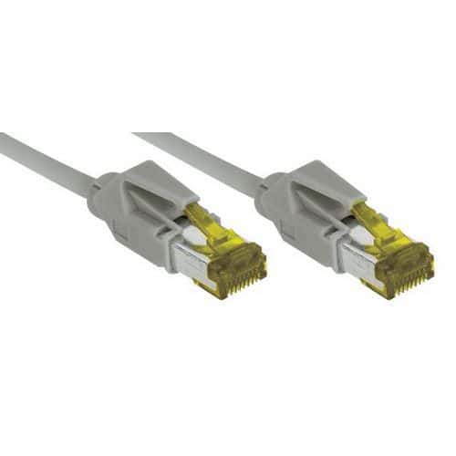 Netwerksnoer RJ45 op Kabel CAT 7 S/FTP LSOH SNG grijs 35 m