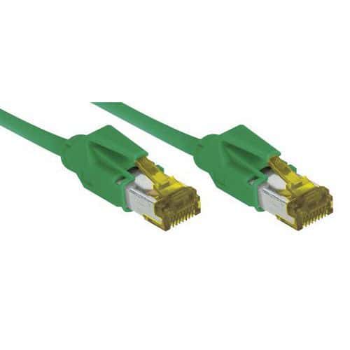 Netwerksnoer RJ45 op Kabel CAT 7 S/FTP LSOH SNG groen 15 m