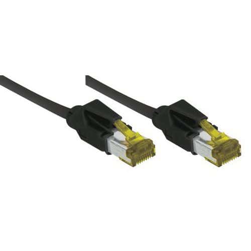 Cordon RJ45 sur câble catégorie 7 S/FTP LSOH snagless 0,5 m