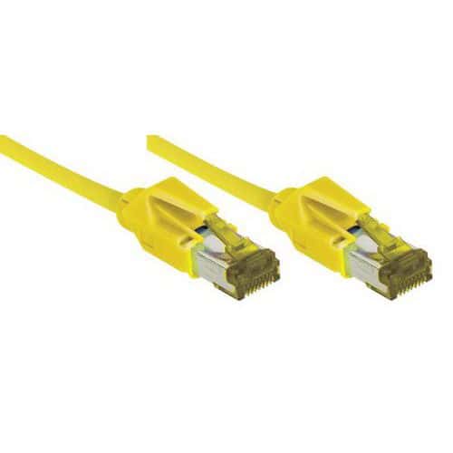 Netwerksnoer RJ45 op Kabel CAT 7 S/FTP LSOH SNG geel 7.5 m