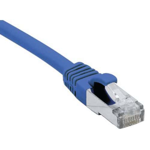 Cordon RJ45 catégorie 6A F/UTP LSOH snagless bleu - 0,3 m