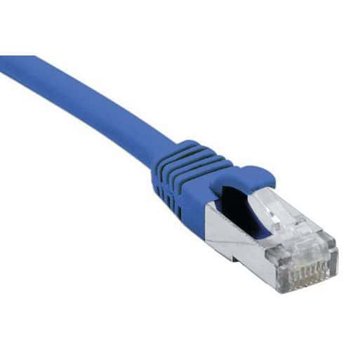 Cordon RJ45 catégorie 6A F/UTP LSOH snagless bleu - 1 m