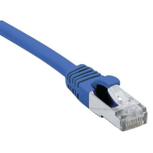 Cordon RJ45 catégorie 6A F/UTP LSOH snagless bleu - 10 m