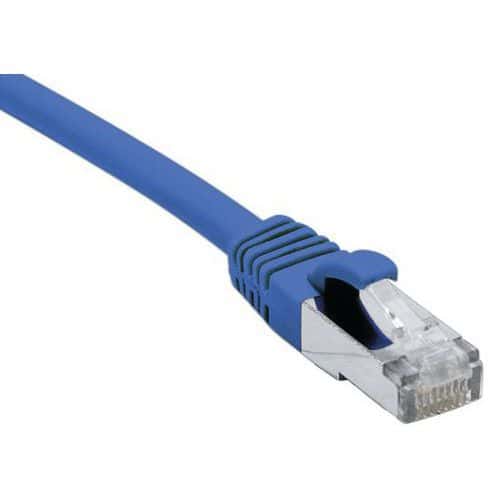 Cordon RJ45 catégorie 6A F/UTP LSOH snagless bleu - 2 m