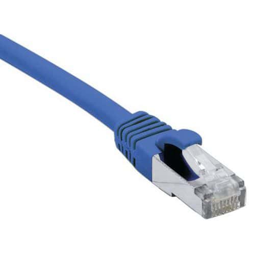 Cordon RJ45 catégorie 6A F/UTP LSOH snagless bleu - 20 m