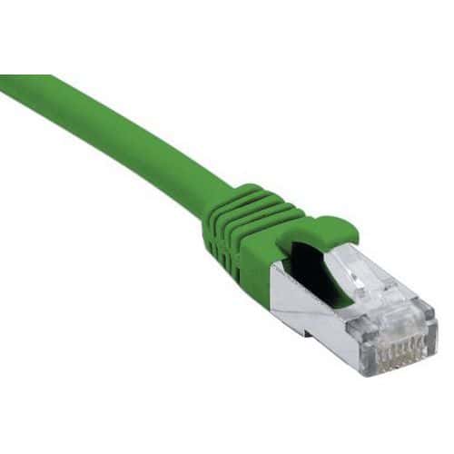 Cordon RJ45 catégorie 6A F/UTP LSOH snagless vert - 15 m