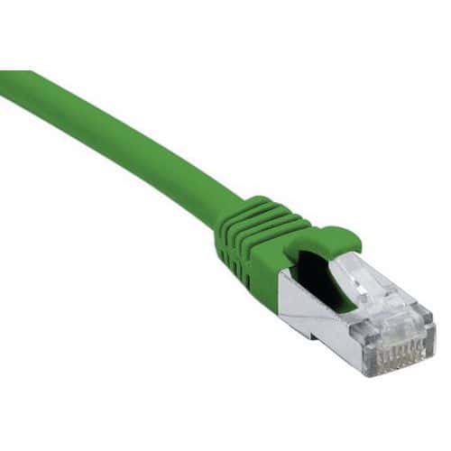 Cordon RJ45 catégorie 6A F/UTP LSOH snagless vert - 25 m