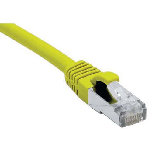 Netwerkkabel RJ45 CAT 6A F/UTP LSOH SNG geel 1 m