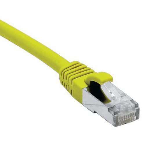 Cordon RJ45 catégorie 6A F/UTP LSOH snagless jaune - 2 m