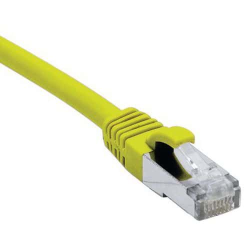 Cordon RJ45 catégorie 6A F/UTP LSOH snagless jaune - 25 m