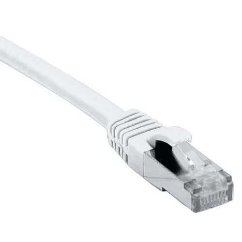 Cordon RJ45 catégorie 6A F/UTP LSOH snagless blanc - 1,5 m