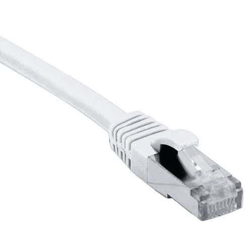 Cordon RJ45 catégorie 6A F/UTP LSOH snagless blanc - 3 m